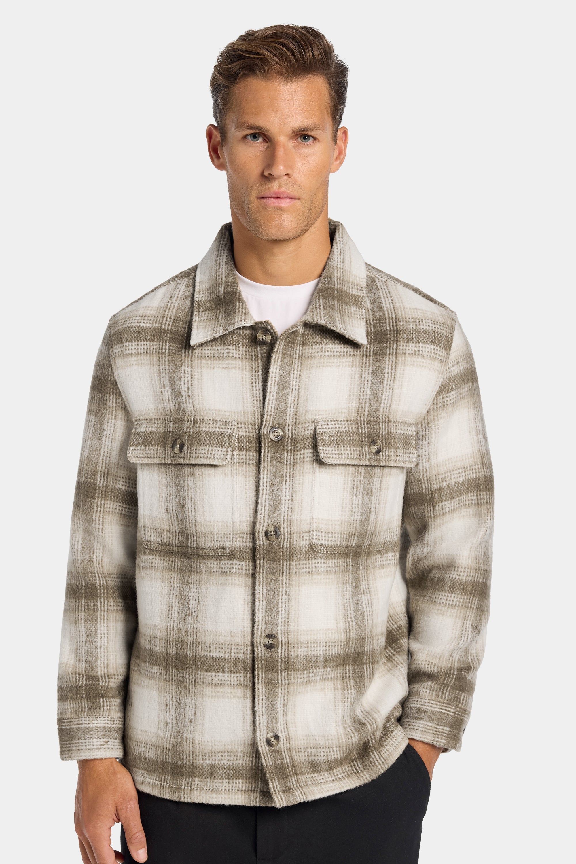 ZARVI LUGO CHECKED OVERSHIRT