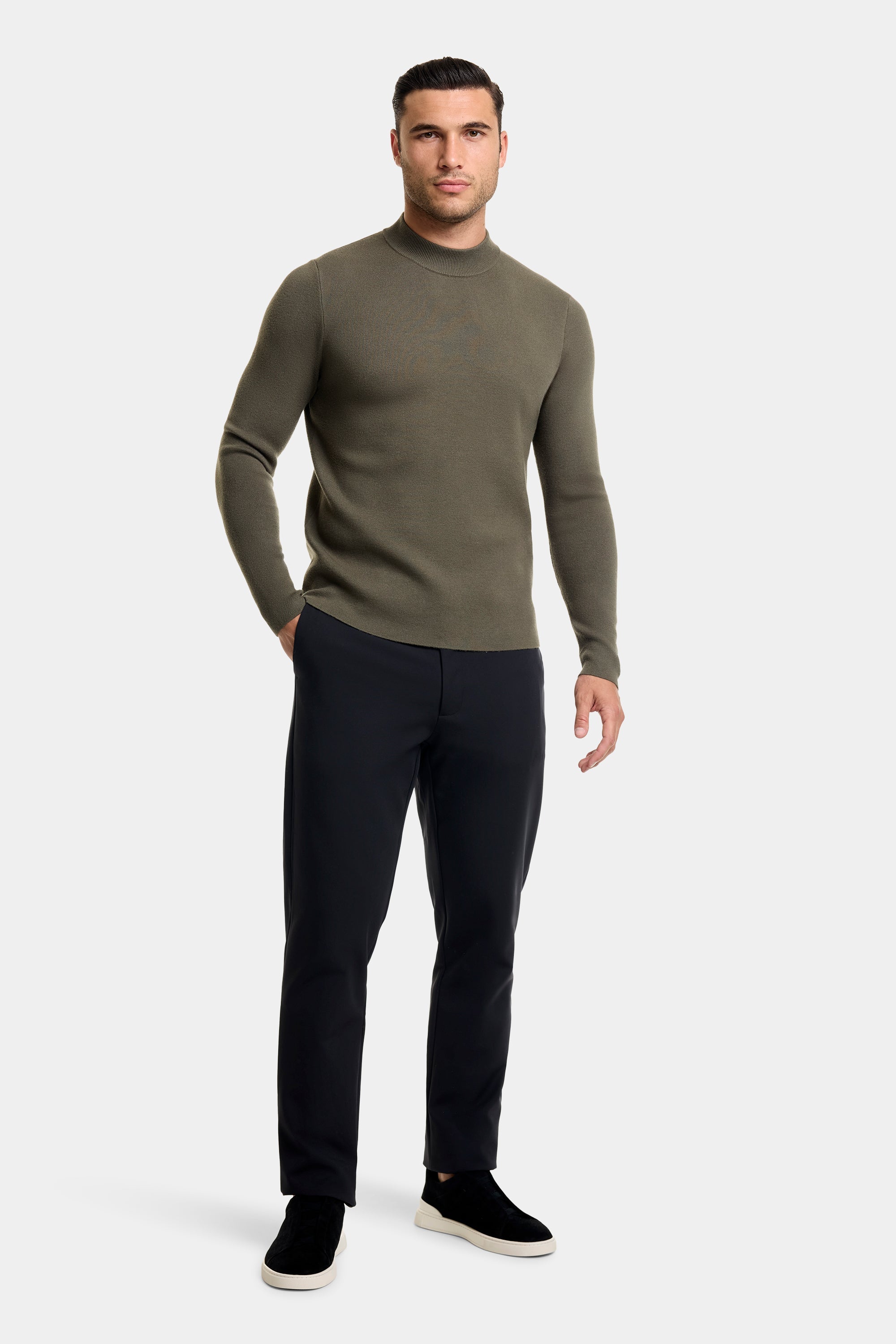 ZARVI COMO MOCK NECK SWEATER