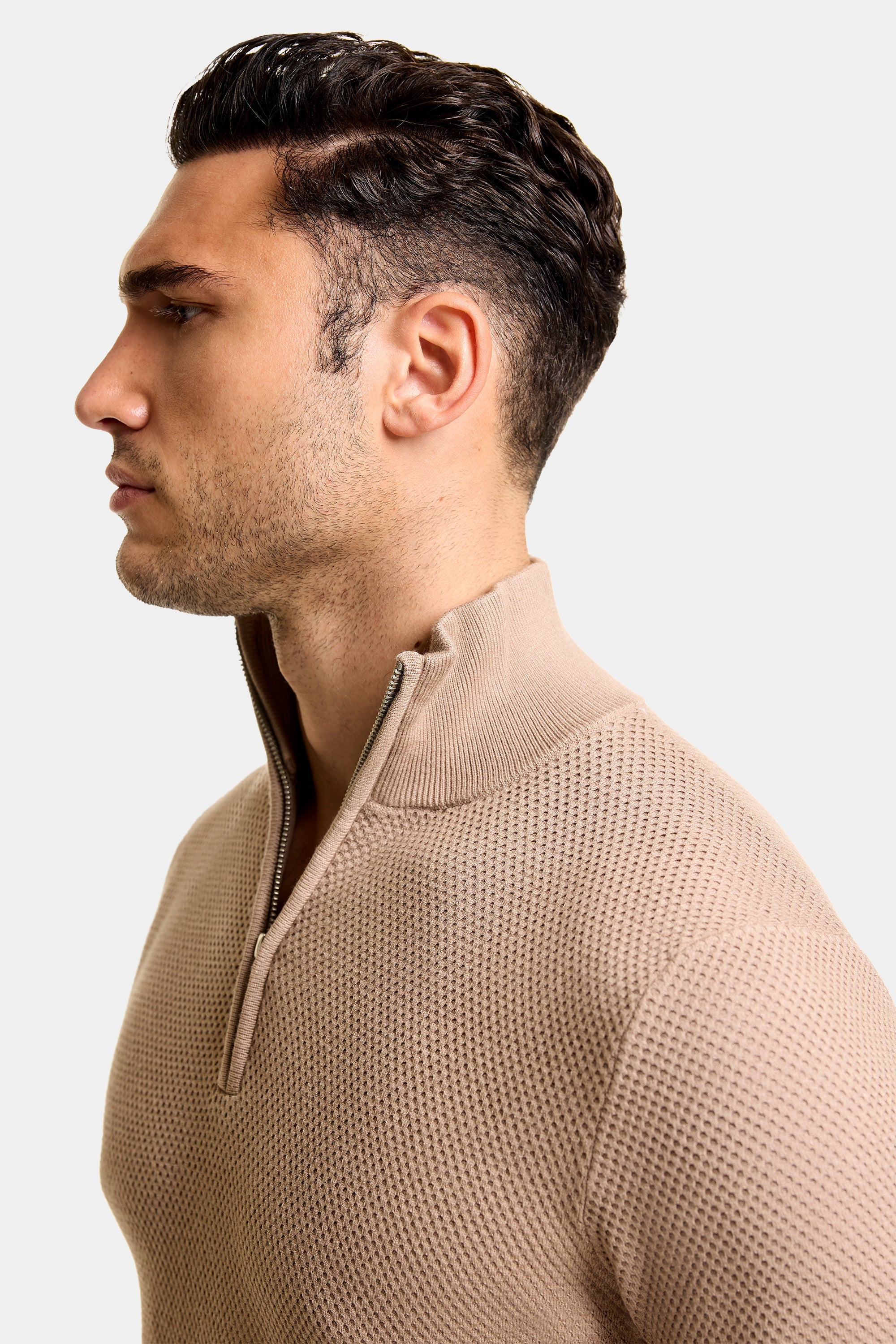 THE FABIO HALF ZIP SWEATER