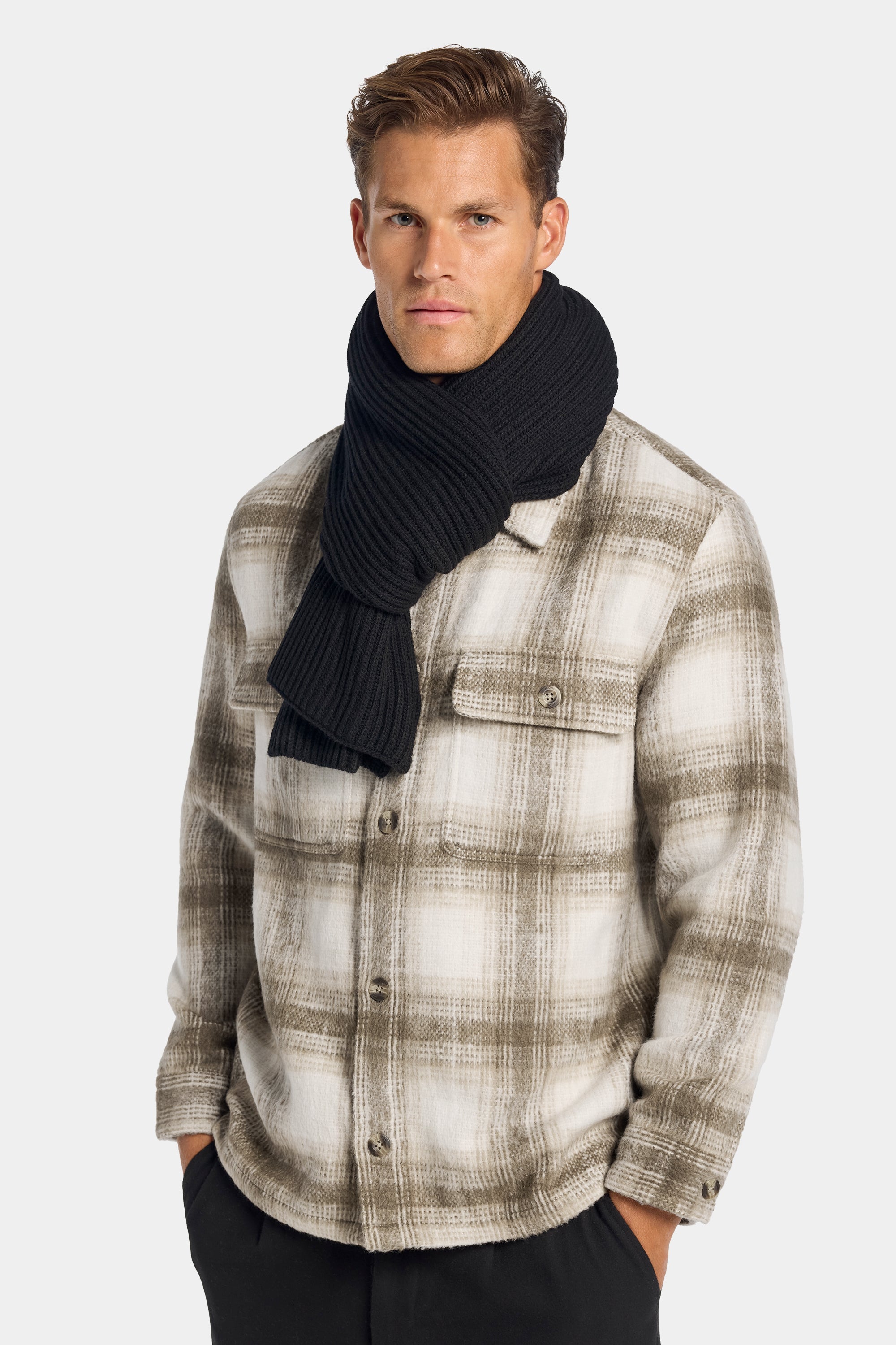 ZARVI LUGO CHECKED OVERSHIRT