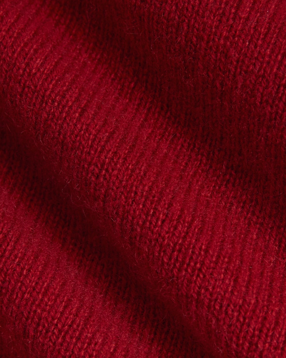 The Boxy Crew in Cashmere | Berry Red