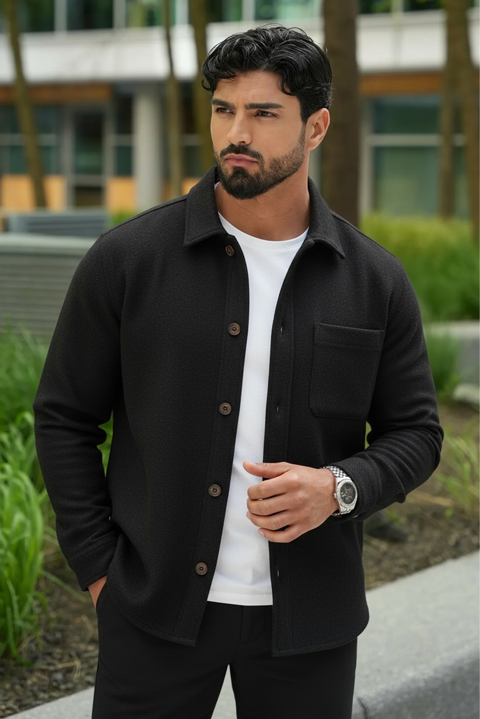 ZARVI OTTO WOOL OVERSHIRT