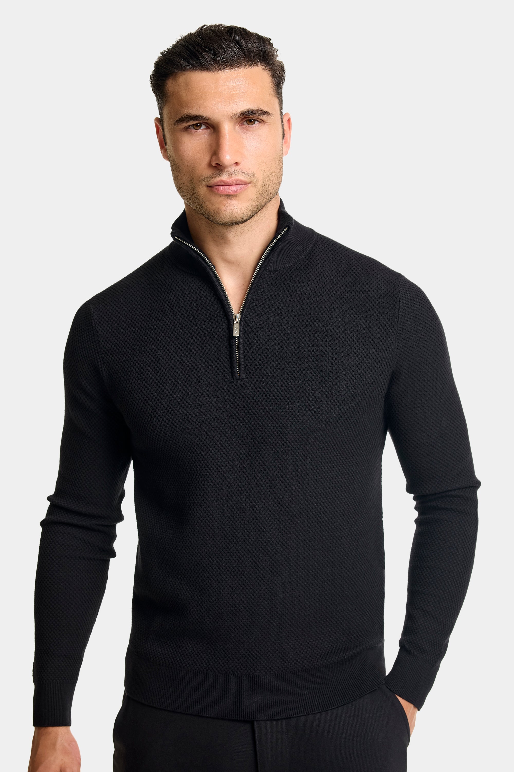 THE FABIO HALF ZIP SWEATER