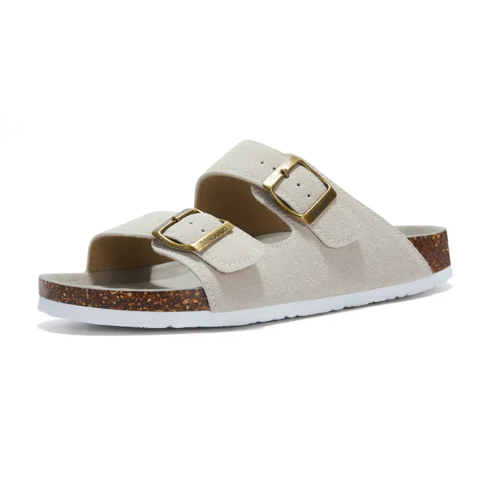 ZARVI Siena – Cork Double-Strap Sandal
