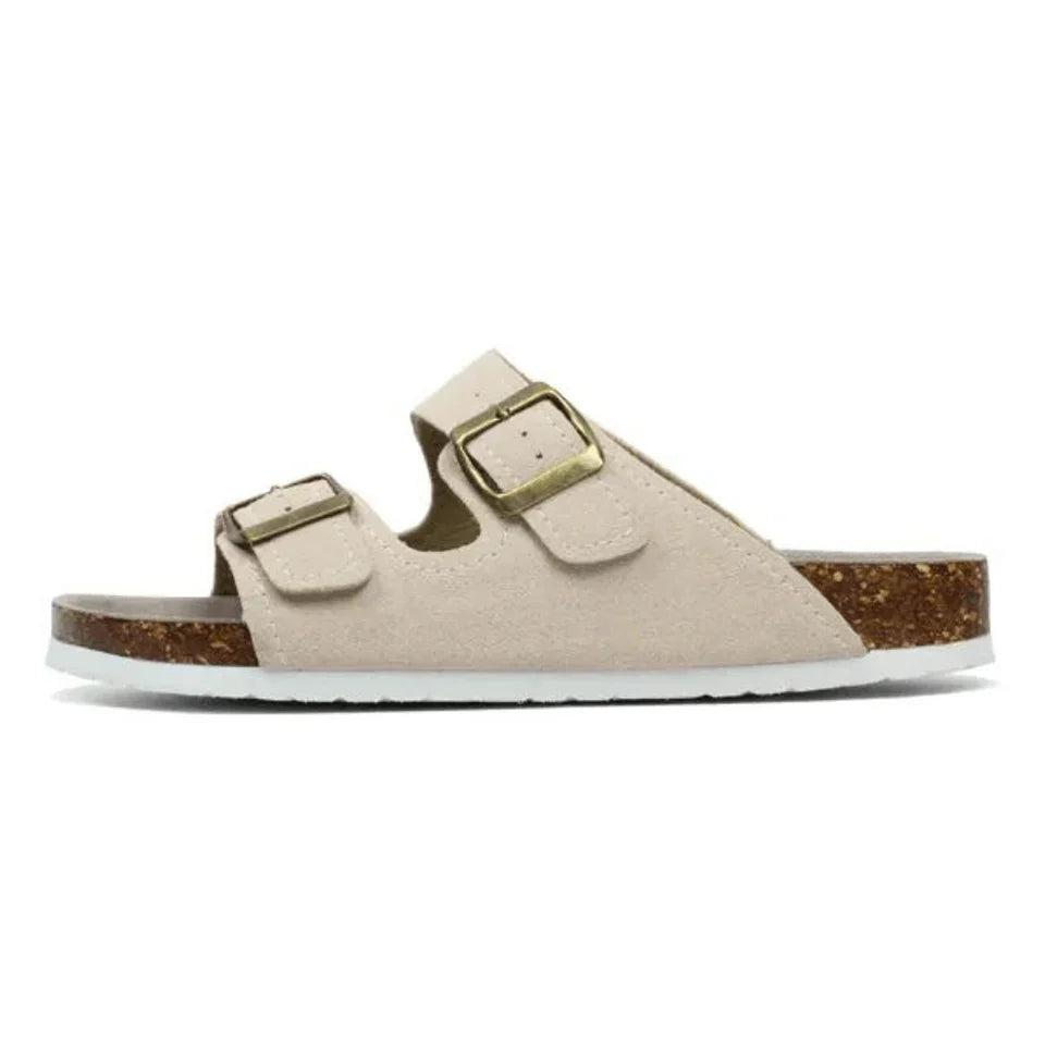 ZARVI Siena – Cork Double-Strap Sandal