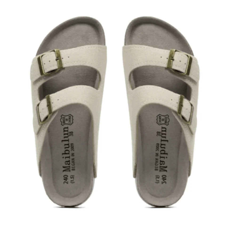 ZARVI Siena – Cork Double-Strap Sandal