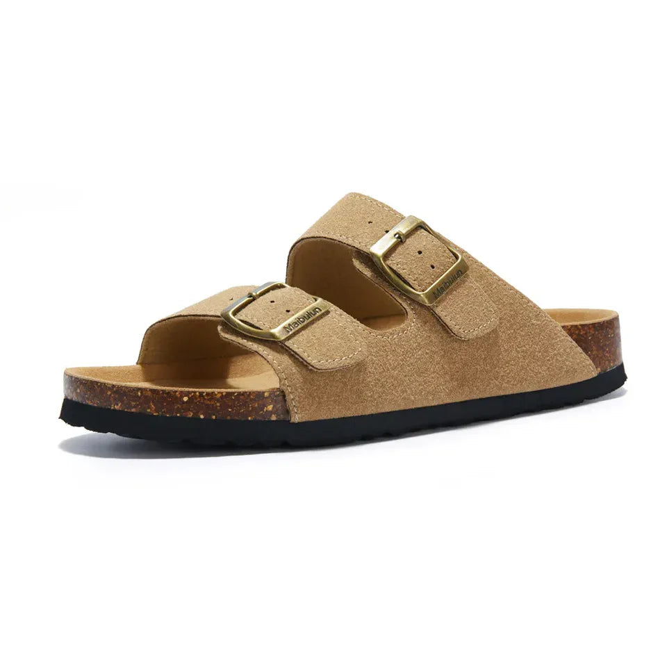 ZARVI Siena – Cork Double-Strap Sandal