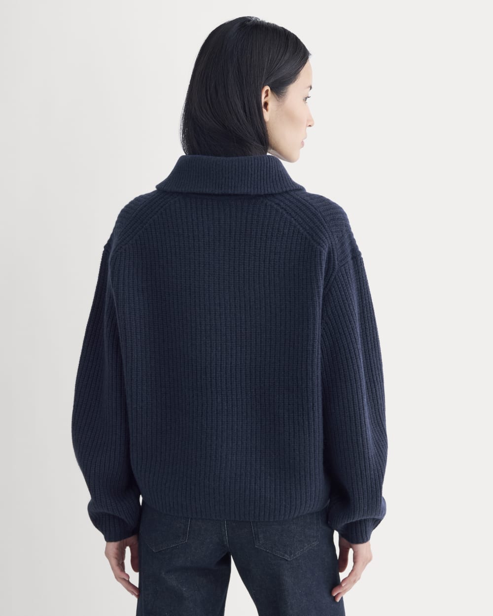 The Half-Zip Sweater in Luxe Merino | Navy