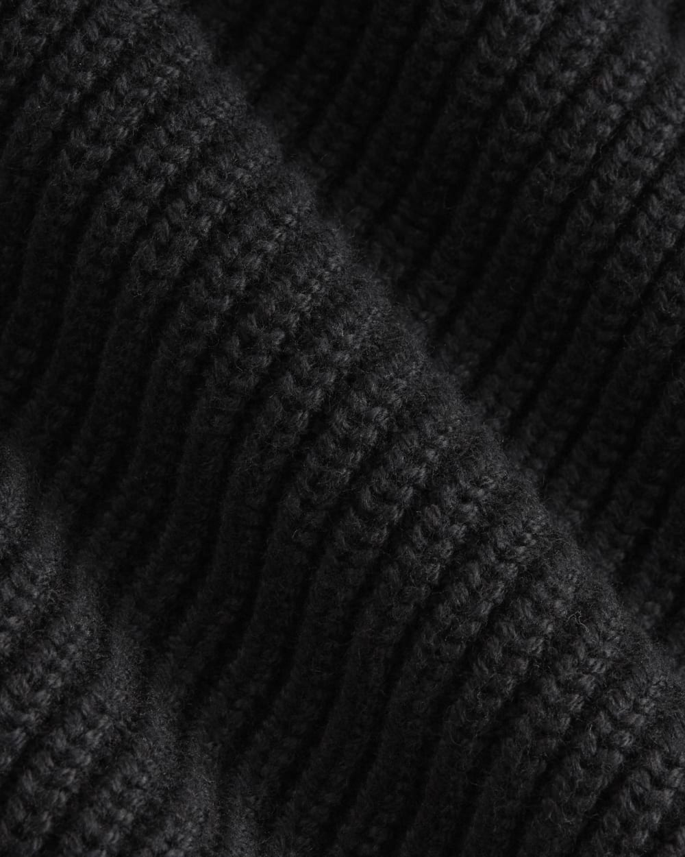 The Half-Zip in Everyday Cotton | Black