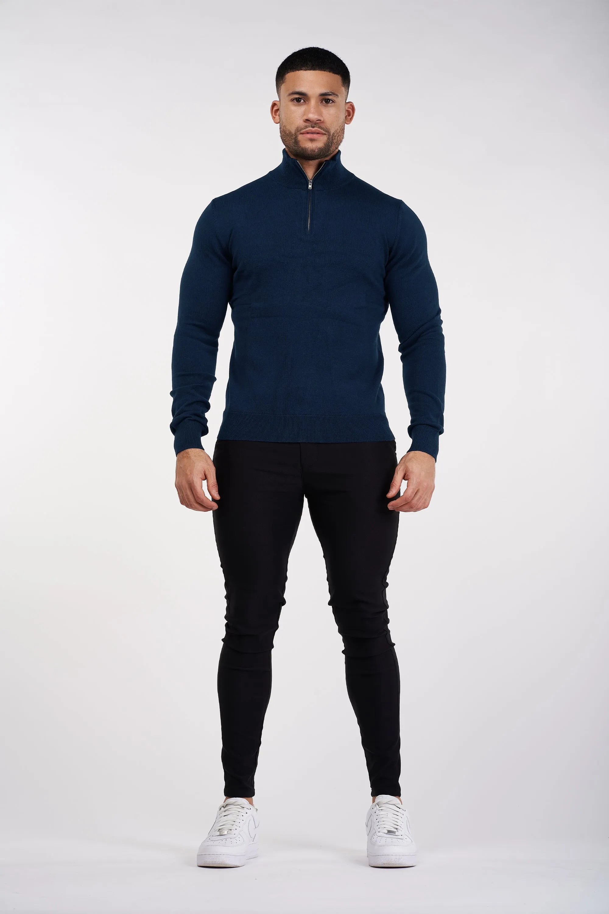 THE SANTONI HALF ZIP SWEATER