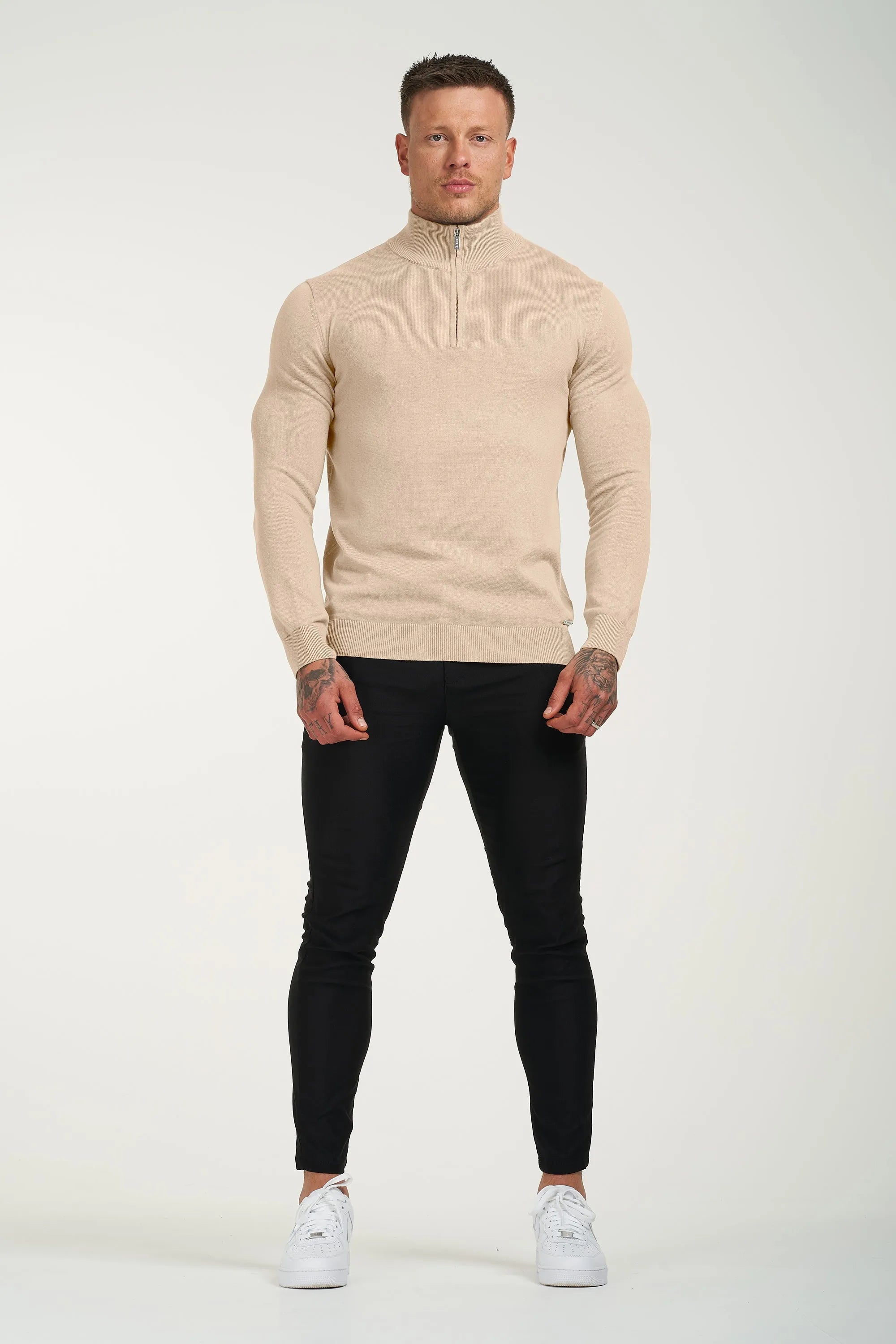THE SANTONI HALF ZIP SWEATER
