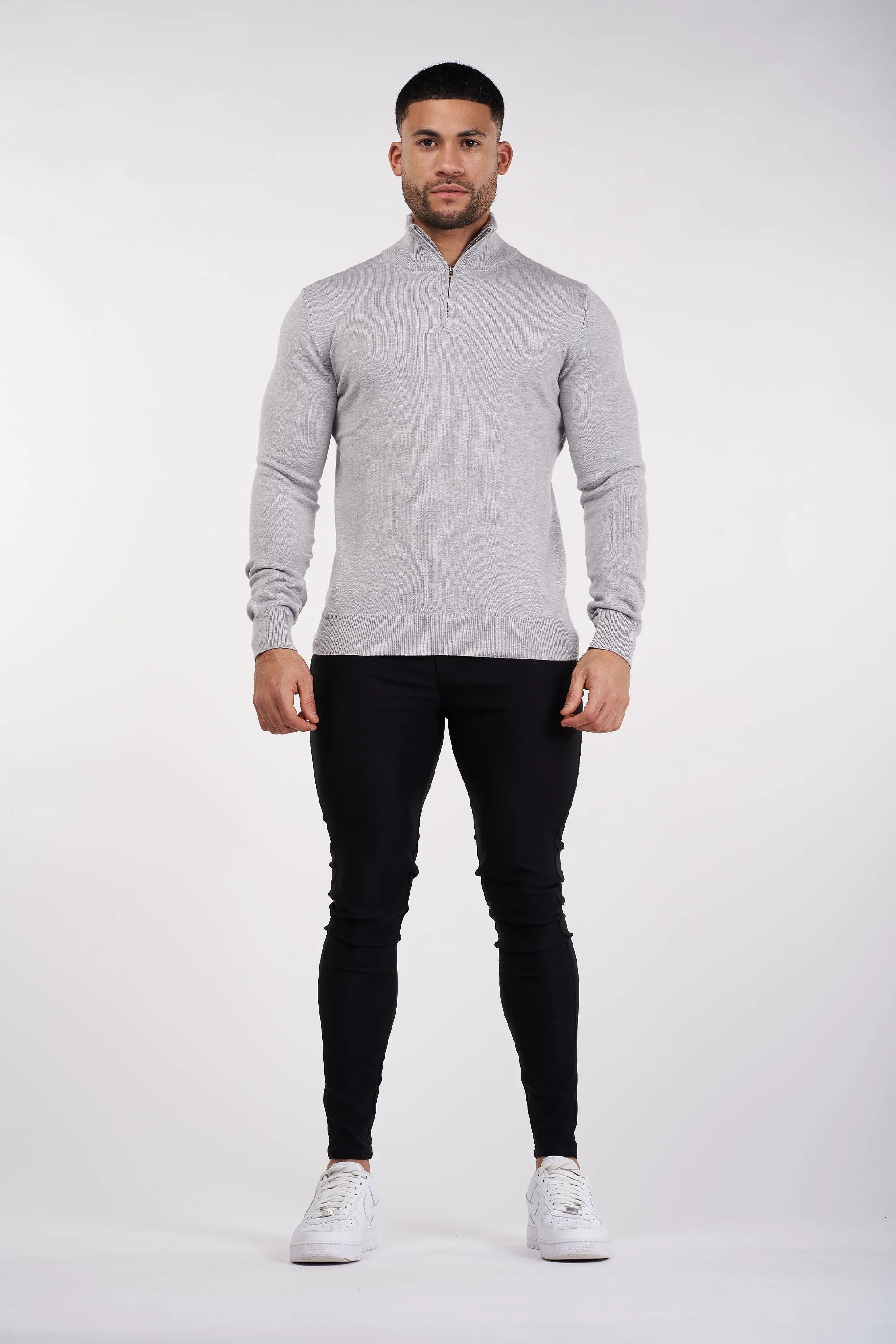 THE SANTONI HALF ZIP SWEATER